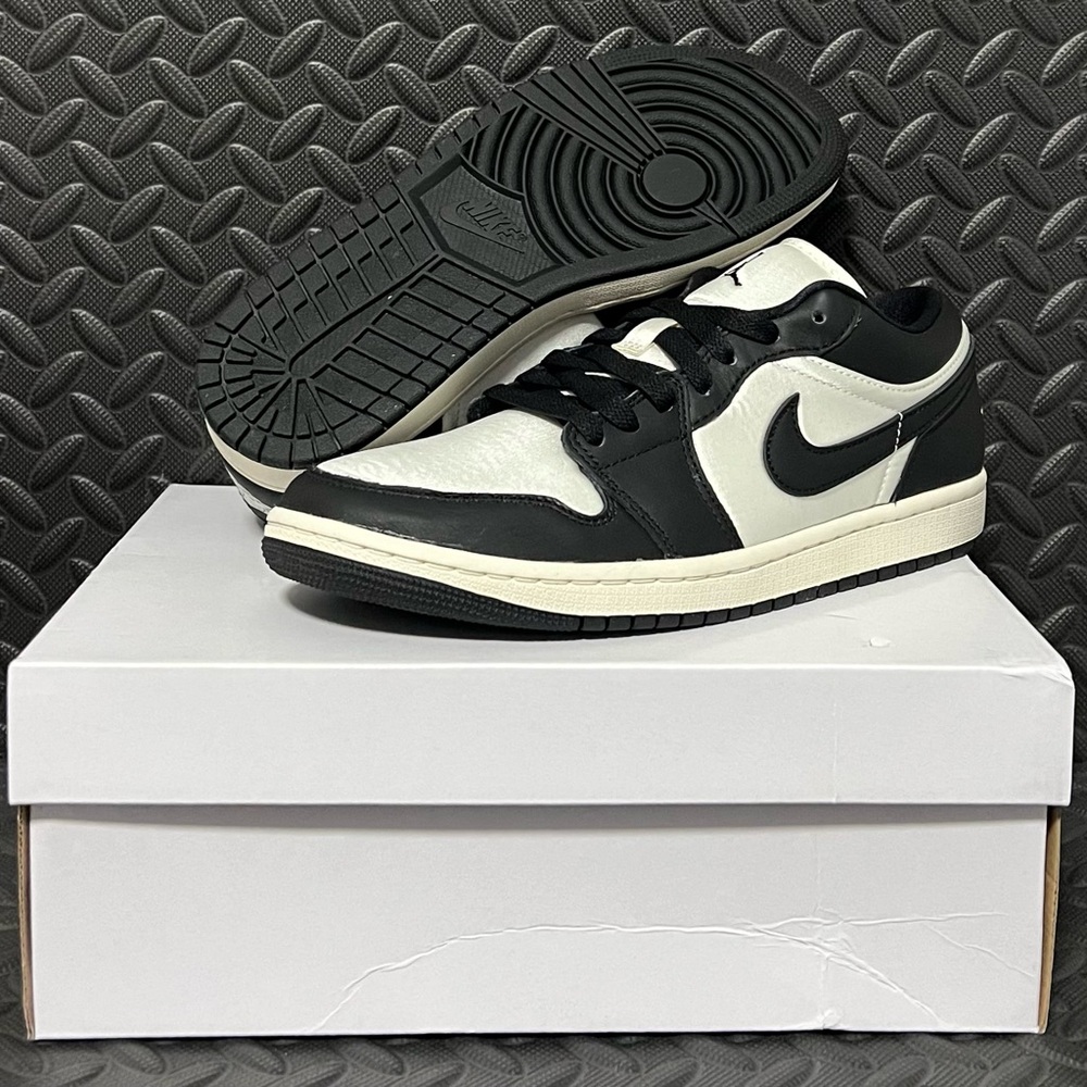 Nike Air Jordan 1 Low SE Vintage‎ Panda Sail Black Womens Sizes Mens Sizes
